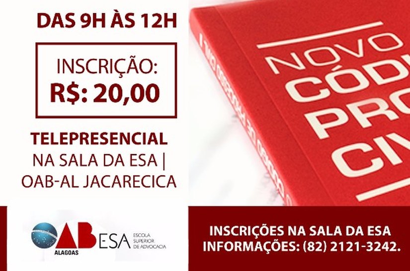 ESA oferta curso telepresencial sobre “As Liminares no Novo CPC”