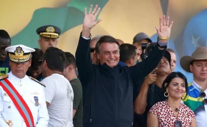 Presidente Bolsonaro durante comemoração de 7 de setembro no Rio de Janeiro