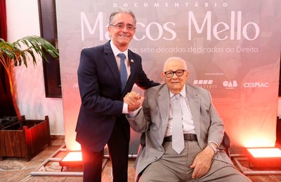 Presidente do Tribunal de Justiça de Alagoas participa de homenagem ao jurista Marcos Mello