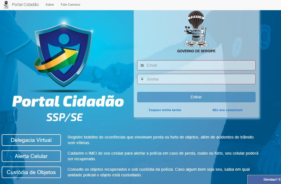 Alerta celular SSP / Foto: SSP/SE