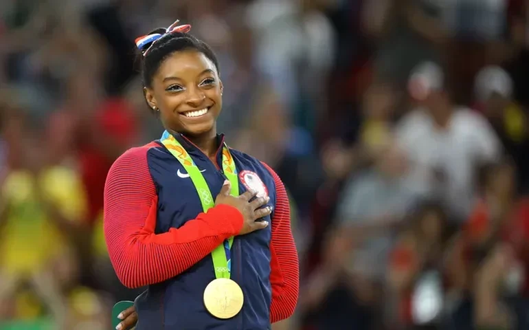 Simone Biles não descarta competir nas Olimpíadas de Los Angeles, em 2028: 'Estarei lá, no tablado ou nas arquibancadas'