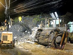 Trabalho de buscas continuaram na madrugada desta quinta-feira (8)