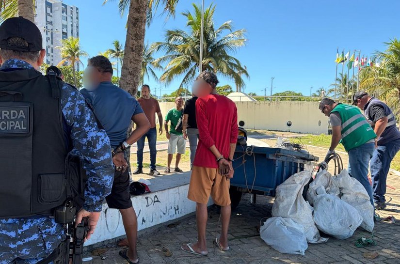 Guarda Municipal prende dupla por receptação na orla de Jaraguá
