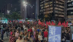 Estudantes e ativistas ligados a movimentos sociais participaram do protesto / Foto: Ana Beatriz Felício/TV Globo