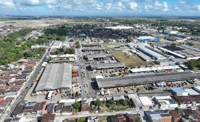 Vista aérea do Ceasa: Decreto reconhece o papel estratégico do órgão na cadeia de abastecimento, no comércio atacadista e na geração de emprego e renda