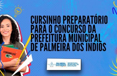 Prefeitura de Palmeira realiza aula inaugural do Cursinho Gratuito para Concurso Público nesta segunda (11)