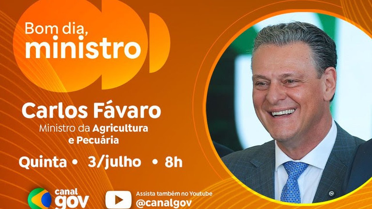 Carlos Fávaro destaca medidas do maior Plano Safra da história no Bom Dia, Ministro