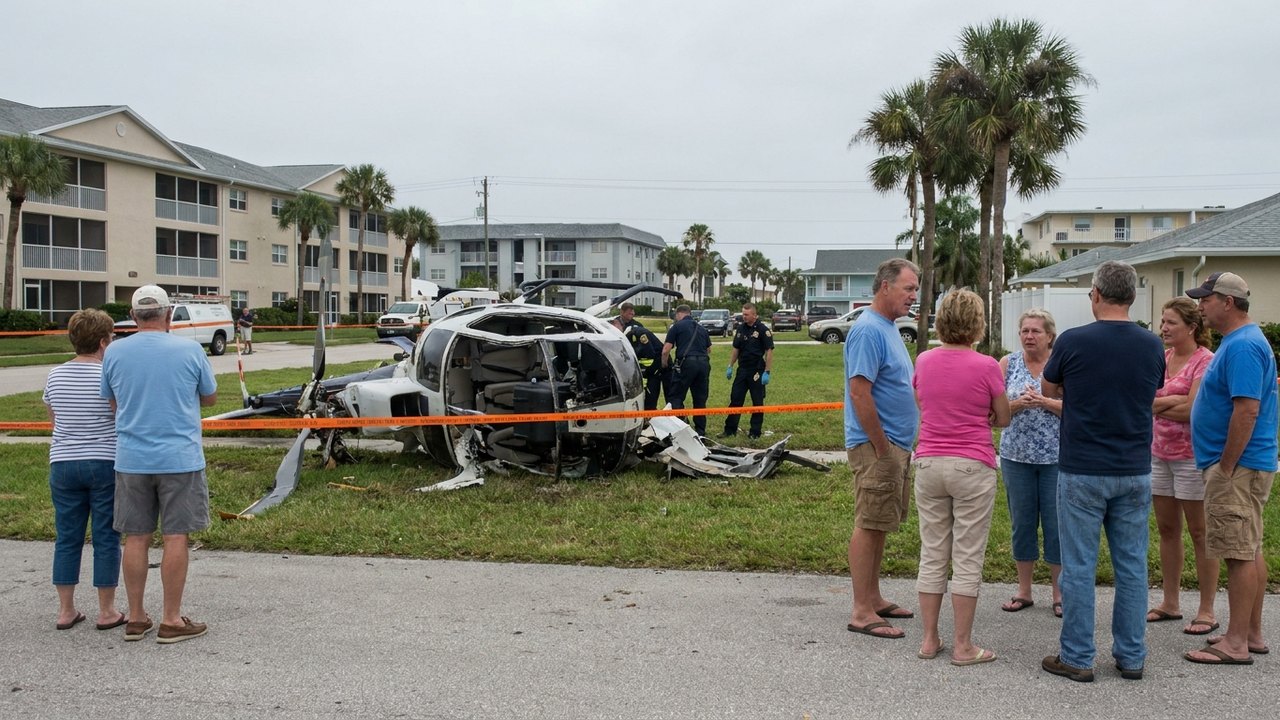 Moradores relatam susto após queda de helicópteros no Recreio
