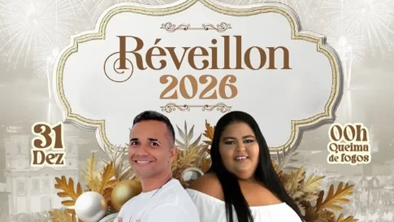 Réveillon 2026 em Penedo terá shows de Alex David e Elaine Nascimento na Praça 12 de Abril
