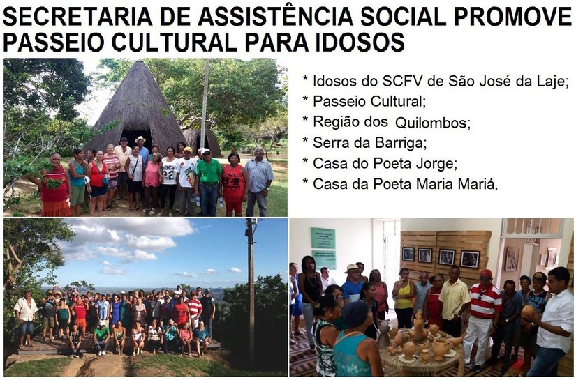 Assistência Social da Laje realiza passeio cultural com grupo de idosos