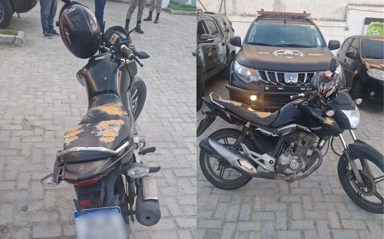 Polícia Militar recupera motocicleta roubada de entregador e apreende suspeita por receptação em Maceió