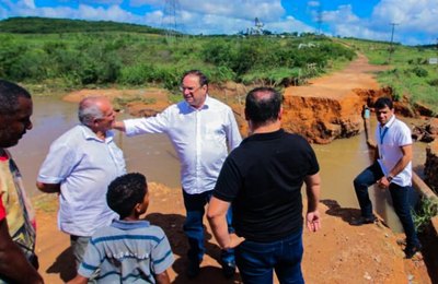 Prefeito Luciano visita povoados e avalia danos causados pelas chuvas