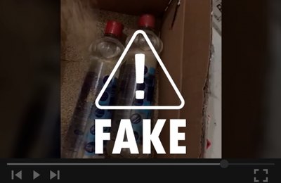 É fake: Governo de AL não entregou caixas de álcool com "areia" para hospital de Arapiraca