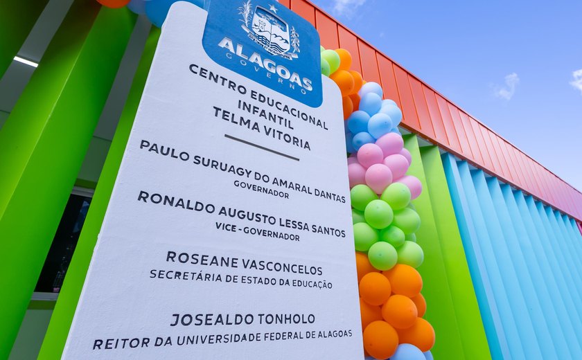 Governo de Alagoas entrega 78ª Creche Cria em Feliz Deserto