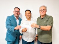 Dalminho, Renan, Paulo, Avânio e Avaninho Feitosa na solenidade