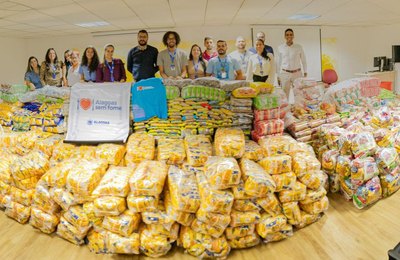 Sefaz arrecada mais de 3,5 toneladas de alimentos para campanha do Alagoas Sem Fome