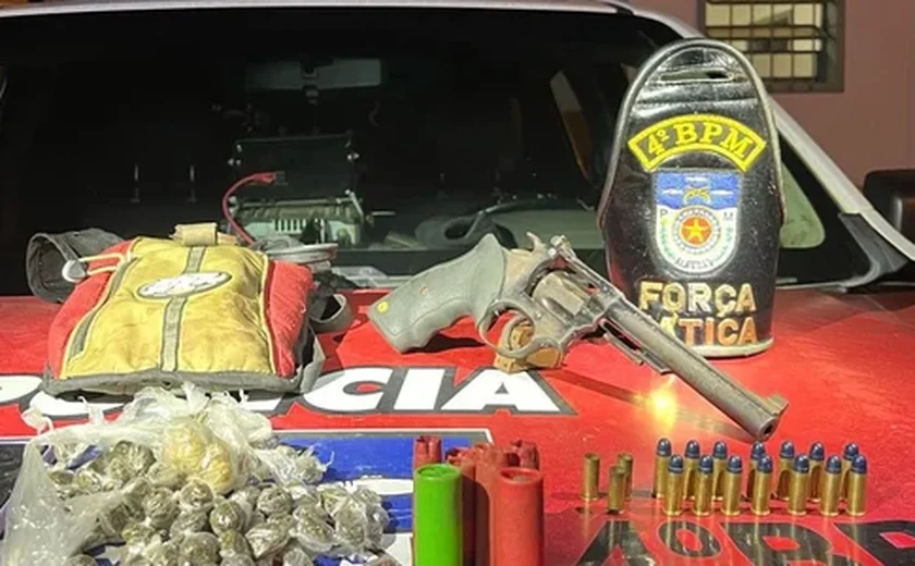 Ações da PM em Alagoas resultam em apreensões de armas, drogas e veículos em diversos municípios