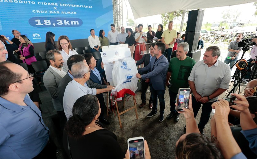 Governo de Alagoas e Algás inauguram 18 km de gasodutos entre a Cidade Universitária e Cruz das Almas, em Maceió