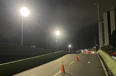 Ilumina restabelece iluminação no Viaduto João Lyra e Corredor Vera Arruda após furto de cabos