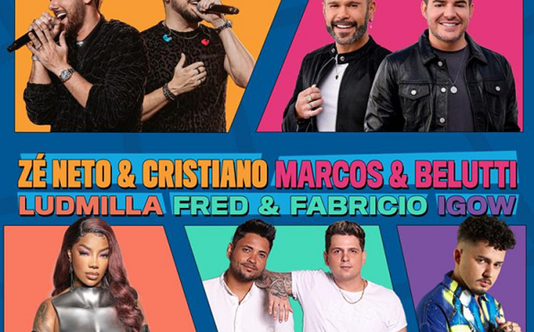 Marcos e Belutti entre as atrações do Festeja Cuiabá