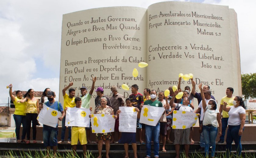 Caps realiza caminhada encerrando a semana de ações alusivas ao Setembro Amarelo