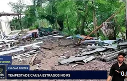 Tempestade causa estragos em 35 municípios gaúchos