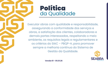 Política da Qualidade - SEABRA