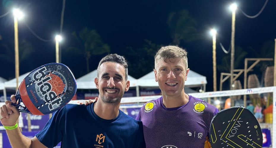 André Baran joga o Macena Open de Beach Tennis em Alagoas, a partir desta quinta (30)