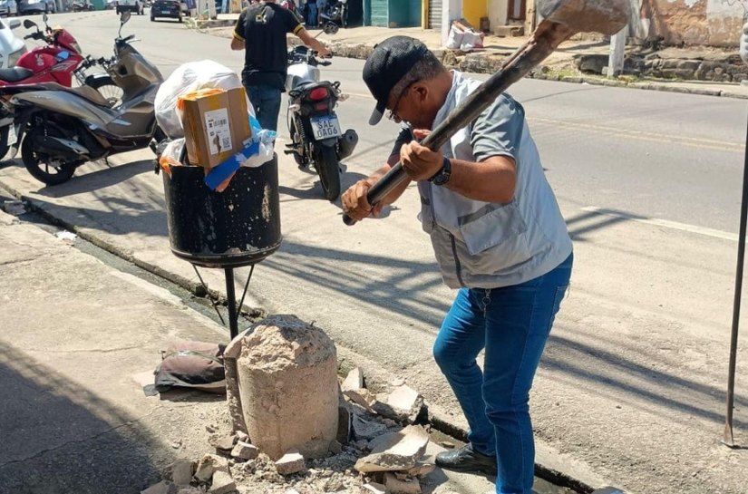 Segurança Cidadã remove piquetes irregulares em Maceió