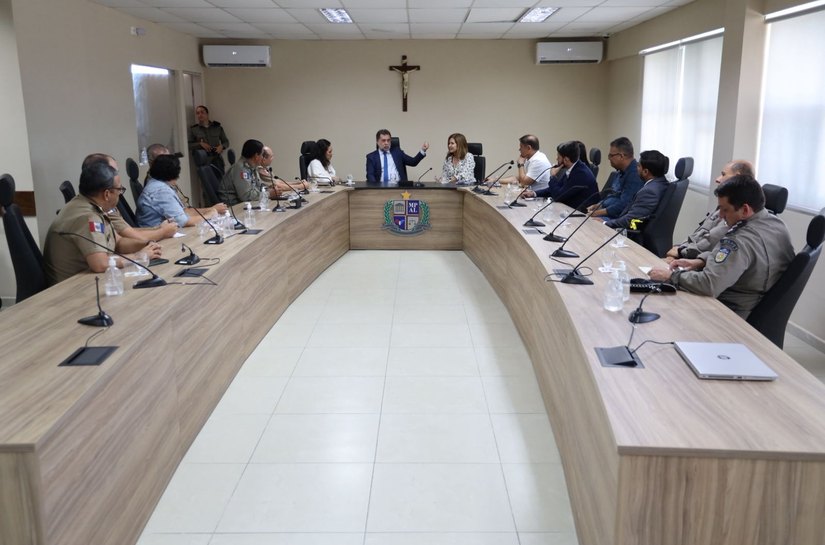 Reunião no MPAL alinha retomada de convênio entre Polícia Militar, Detran e Sefaz para modernização do BPTran e do BPRv