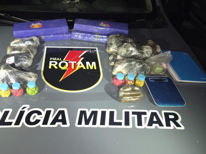 Rotam apreende mais de 7 kg de drogas em Cruz das Almas