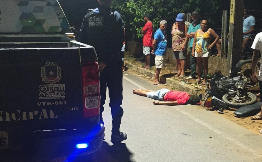 Motociclista falece após colisão contra poste em Girau do Ponciano
