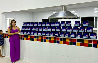 Prefeita Marcela Gomes inaugura complexo nutricional para atender famílias carentes em Novo Lino