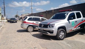 polícia esteve no local