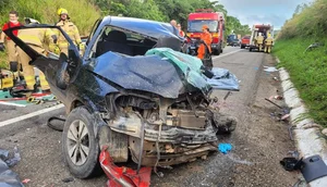 Acidente deixa duas pessoas mortas e três feridas na BR-235 em Sergipe; VÍDEO