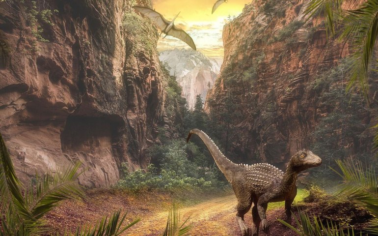 Pesquisadores descobrem centenas de pegadas de dinossauros no Reino Unido (FOTOS)