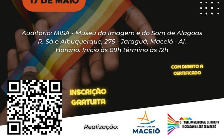 IV Edição do Seminário Maceioense da População LGBTQIA+ acontece na próxima terça-feira (17)