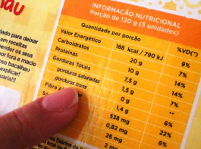 O que significam os componentes da tabela nutricional?