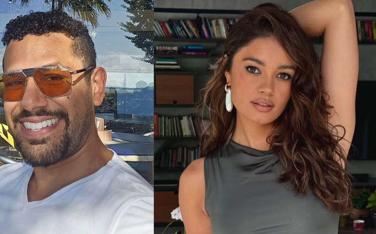 Sophie Charlotte e Amaury Lorenzo gravam cenas da novela 'Três Graças' na Liberdade