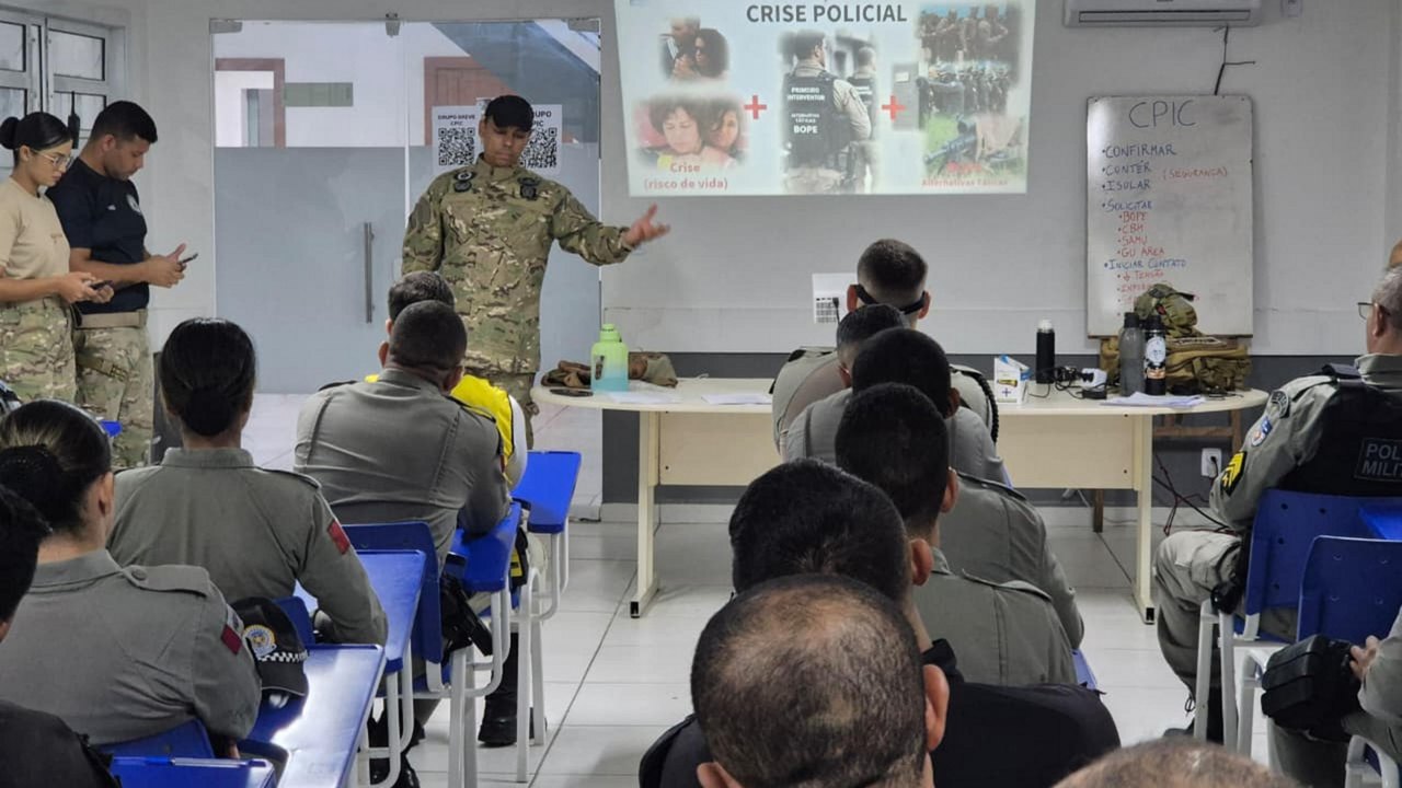 Policiais e guardas municipais concluem oficinas práticas do Curso de 1ª Intervenção em Crises da SSP