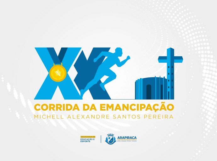 Estão abertas as inscrições para a XX Corrida da Emancipação Michell Alexandre Santos Pereira