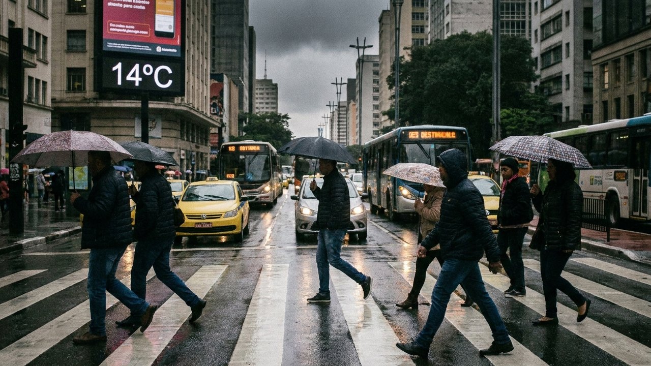 Frente fria muda o tempo em São Paulo no fim de semana