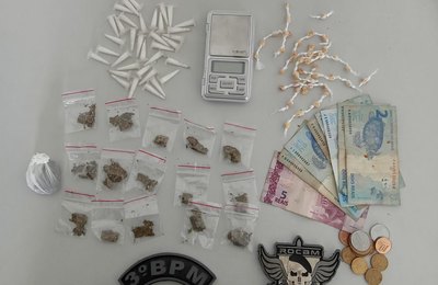 PM apreende drogas após abordagens em Arapiraca e São Sebastião