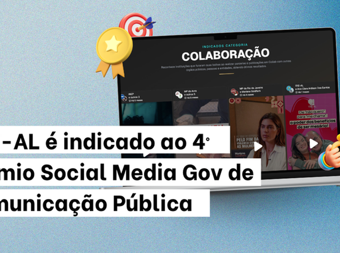 TRE-AL é indicado ao 4º Prêmio Social Media Gov de Comunicação Pública