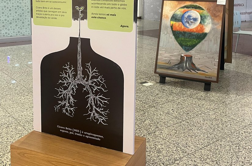 Último Suspiro: artista plástico Cícero Brito inaugura nova expo em shopping