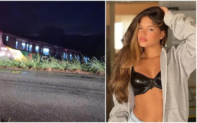 Ônibus de Brisa Star, a 'Fadinha do piseiro', cai em ribanceira em rodovia no Ceará