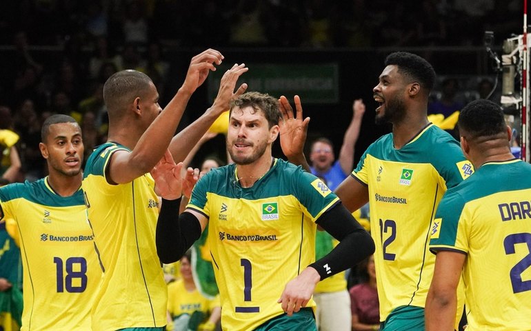 Darlan brilha e seleção brasileira masculina se vinga da Argentina na Liga das Nações de Vôlei