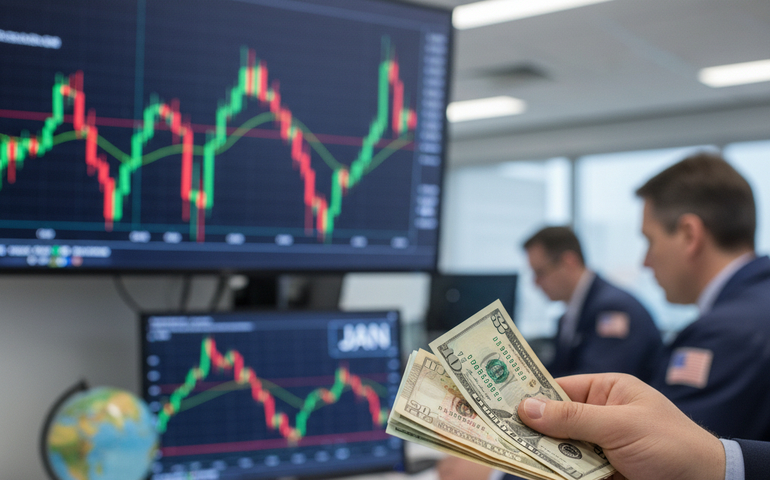 Dólar oscila no mercado à vista, mas recua no futuro com influência internacional