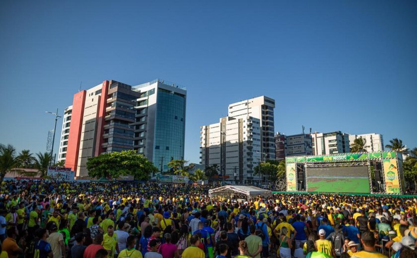 Música e animação agitam o jogo do Brasil na Arena Massayó nesta sexta-feira (9)