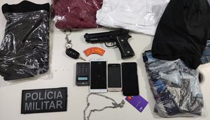 Homem é preso após roubar carro de motorista de aplicativo em Aracaju / Foto: Foto: Polícia Militar/SE